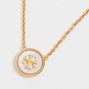 Tory Burch Pendant Mother of Pearl Logo New
